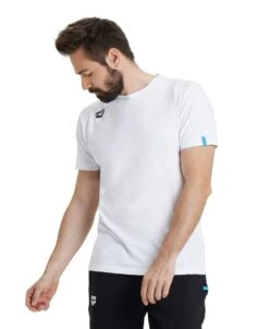 Arena Team Solid Panel Cotton T-Shirt -Swim Gear Sales 004899 100 team t shirt panel 001 o 3 4 1