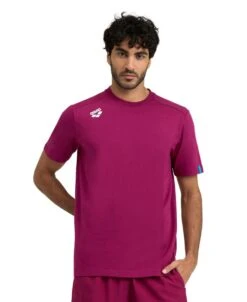 Arena Team Solid Panel Cotton T-Shirt -Swim Gear Sales 004899 990 team t shirt panel 001