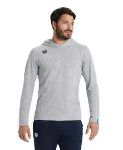 Arena Team Long Sleeve Hooded T-Shirt -Swim Gear Sales 004903 550 team hooded long sleeve t shirt panel 001 o