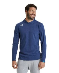 Arena Team Long Sleeve Hooded T-Shirt -Swim Gear Sales 004903 770 team hooded long sleeve t shirt panel 001 o