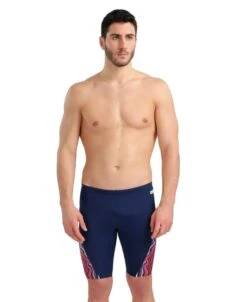 Arena Marbled Jammer -Swim Gear Sales 005556 740 men s swim jammer marbled f 001 o