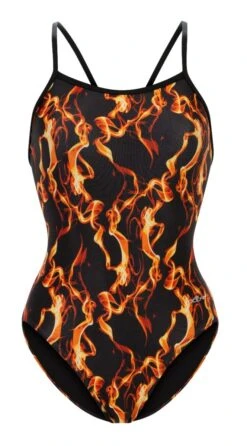Dolfin Women's Print V-Back One Piece 24 Dolfin Women's Print V-Back One Piece -Swim Gear Sales 0100 b29d front2
