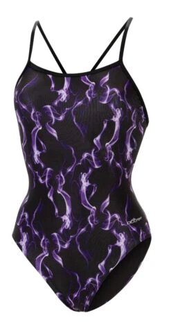 Dolfin Women's Print V-Back One Piece 26 Dolfin Women's Print V-Back One Piece -Swim Gear Sales 0100 b30d front