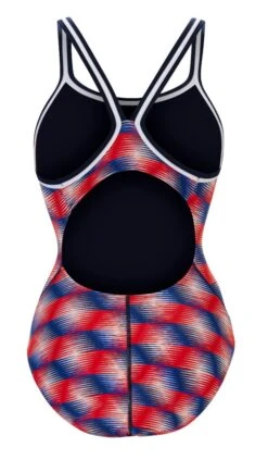Dolfin Women's Print DBX Back One Piece -Swim Gear Sales 0231 b57d back 4