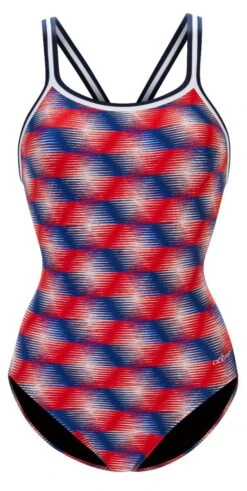 Dolfin Women's Print DBX Back One Piece -Swim Gear Sales 0231 b57d front2 4