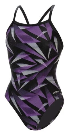 Dolfin Women's Print V2 Back One Piece 20 Dolfin Women's Print V2 Back One Piece -Swim Gear Sales 0531 a34d front