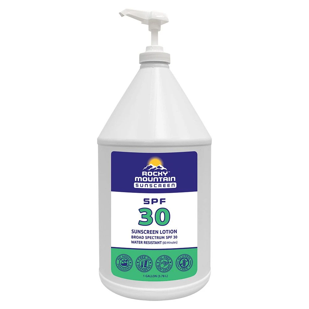 Rocky Mountain Gallon Pump Sunscreen SPF 30 3 Rocky Mountain Gallon Pump Sunscreen SPF 30