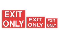 Exit Only Sign