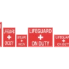 Lifeguard On Duty Sign -Swim Gear Sales 18126