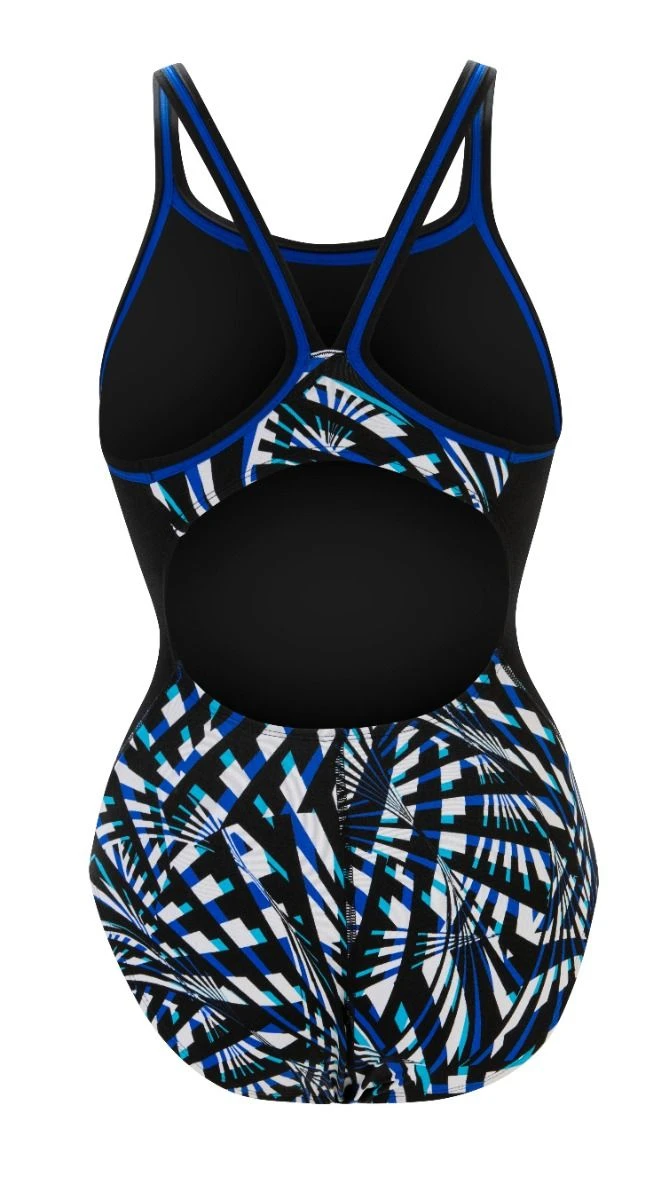 Dolfin Women's Print Color Block DBX Back One Piece 14 Dolfin Women's Print Color Block DBX Back One Piece - Image 12