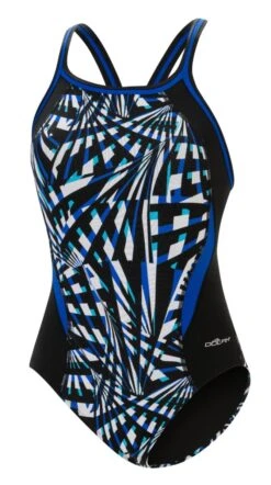 Dolfin Women's Print Color Block DBX Back One Piece 26 Dolfin Women's Print Color Block DBX Back One Piece -Swim Gear Sales 5m00 b43d front