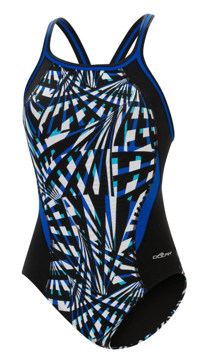 Dolfin Women's Print Color Block DBX Back One Piece 12 Dolfin Women's Print Color Block DBX Back One Piece - Image 10