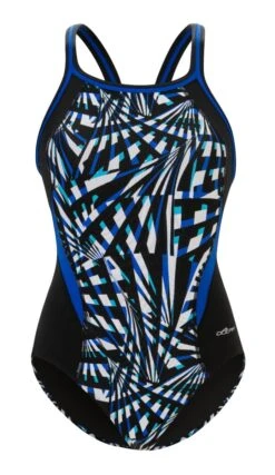 Dolfin Women's Print Color Block DBX Back One Piece 27 Dolfin Women's Print Color Block DBX Back One Piece -Swim Gear Sales 5m00 b43d front2
