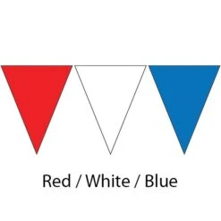 Kiefer Plastic Flags - 100 Ft. (Pair) 19 Kiefer Plastic Flags - 100 Ft. (Pair) -Swim Gear Sales 600120 red wht blu 2