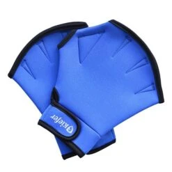 Kiefer Neoprene Aqua Gloves -Swim Gear Sales 650490 aqua gloves blue medium 1