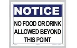 No Food Or Drink Sign