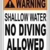 Shallow Water No Diving -Swim Gear Sales 696