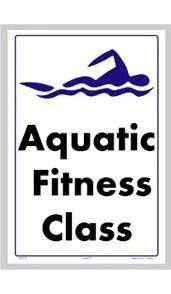 Aquatic Fitness Class Sign