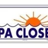 Spa Closed Sign