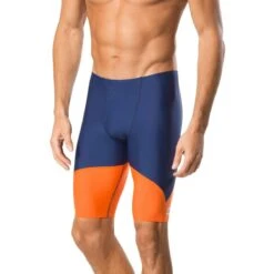 Speedo Spark Splice Jammer -Swim Gear Sales 7705914 spark splice jammer navy orange 1 9