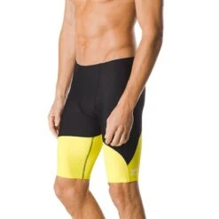 Speedo Spark Splice Jammer -Swim Gear Sales 7705914 0005 black yellow front 1