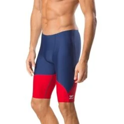 Speedo Spark Splice Jammer -Swim Gear Sales 7705914 0014 navy red front 1
