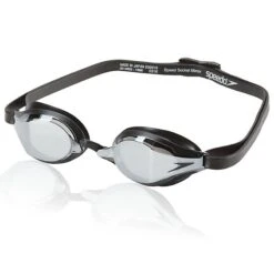 Speedo Speed Socket 2.0 Mirrored Goggle -Swim Gear Sales 7750204 black silver