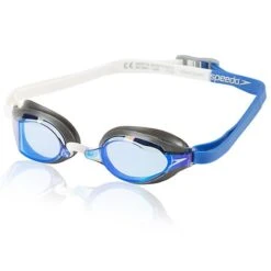 Speedo Speed Socket 2.0 Mirrored Goggle -Swim Gear Sales 7750204 dazzling blue