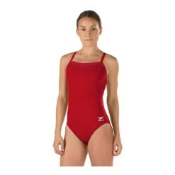 Speedo Solid Endurance Flyback -Swim Gear Sales 819016 maroon front