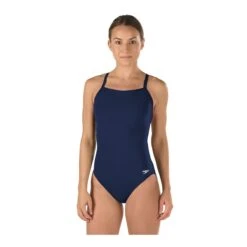 Speedo Solid Endurance Flyback -Swim Gear Sales 819016 navy front
