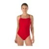 Speedo Solid Endurance + Thin Strap Swimsuit 1 Speedo Solid Endurance + Thin Strap Swimsuit -Swim Gear Sales 8191442 red front