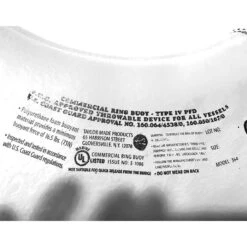 24" USCG Ring Buoy -Swim Gear Sales 905 white 1 2