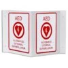 AED V-Shaped Wall Sign -Swim Gear Sales 954