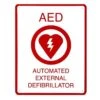 Flat AED Wall Sign -Swim Gear Sales 955