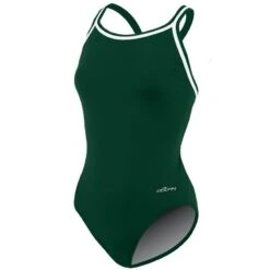 Dolfin Solid Poly DBX Back 15 Dolfin Solid Poly DBX Back -Swim Gear Sales 9582mc front forest green3 1 10