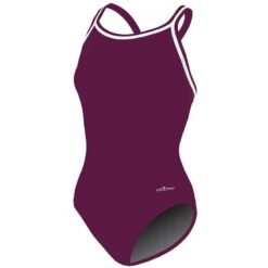 Dolfin Solid Poly DBX Back 16 Dolfin Solid Poly DBX Back -Swim Gear Sales 9582mc front maroon2 10