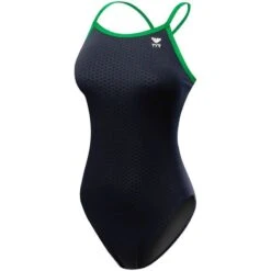 TYR Hexa Durafast Diamondfit -Swim Gear Sales dhex7 black green front