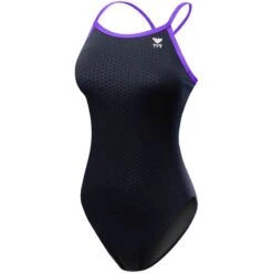 TYR Hexa Durafast Diamondfit -Swim Gear Sales dhex7 black purple front