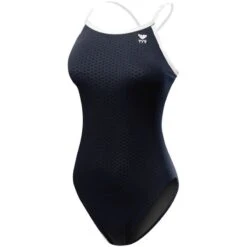 TYR Hexa Durafast Diamondfit -Swim Gear Sales dhex7 black white front