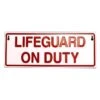 Reversible Lifeguard On/Off Duty Sign -Swim Gear Sales double sided lifeguard onoff duty sign