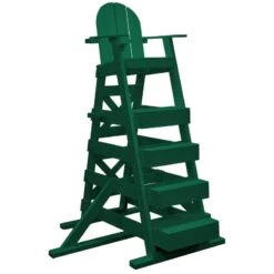 517 Lifeguard Chair -Swim Gear Sales lg517 forest green frontl