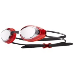 TYR Black Hawk Racing Mirrored Goggles -Swim Gear Sales lgbhm silver red 1
