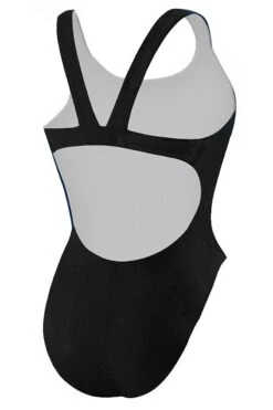 RISE Solid MB Back W/Shelf Bra -Swim Gear Sales lgs11 back black