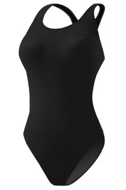 RISE Solid MB Back W/Shelf Bra -Swim Gear Sales lgs11 front black
