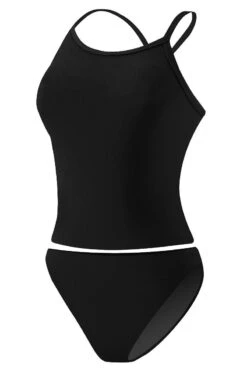 RISE Solid Workout Tankini -Swim Gear Sales lgs21 front black