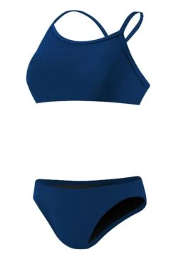 RISE Solid Poly Workout Bikini -Swim Gear Sales lgs26 front navy1