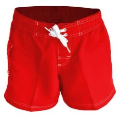 RISE Solid Female Flex Short -Swim Gear Sales lgs33s red front