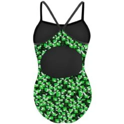 RISE Sandies Female Blueprint Poly Swimsuit -Swim Gear Sales lgs47 17g bk