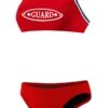 Rise Guard Poly Tri Color Bikini 1 Rise Guard Poly Tri Color Bikini -Swim Gear Sales lgs82gu front red1