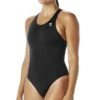 TYR Solid Maxfit Swimsuit -Swim Gear Sales mso1 black front r